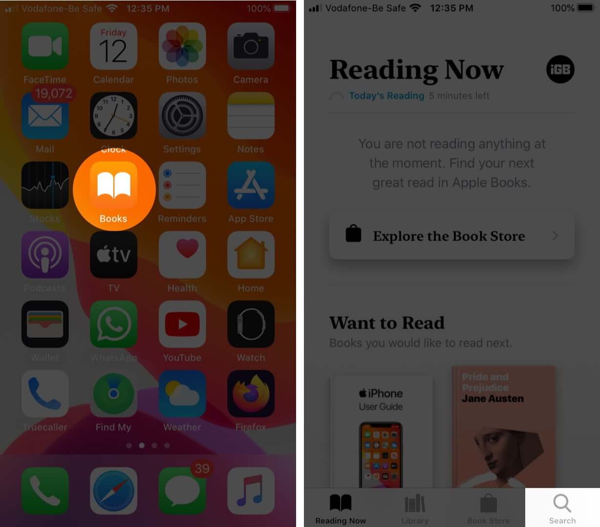 Where can i read free books on my iphone
