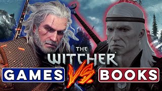 Which books are the witcher games based on