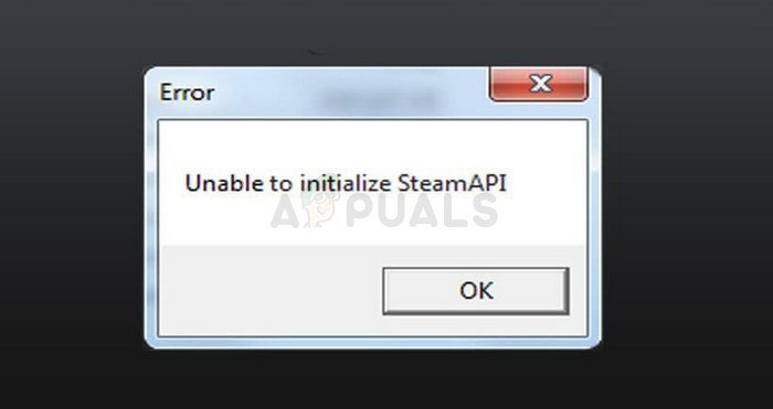 Unable to initialize steam api come risolvere